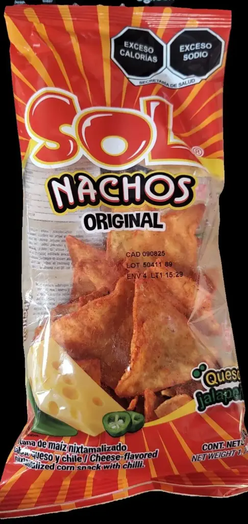 NACHOS 50G SOL 1C/60PZ