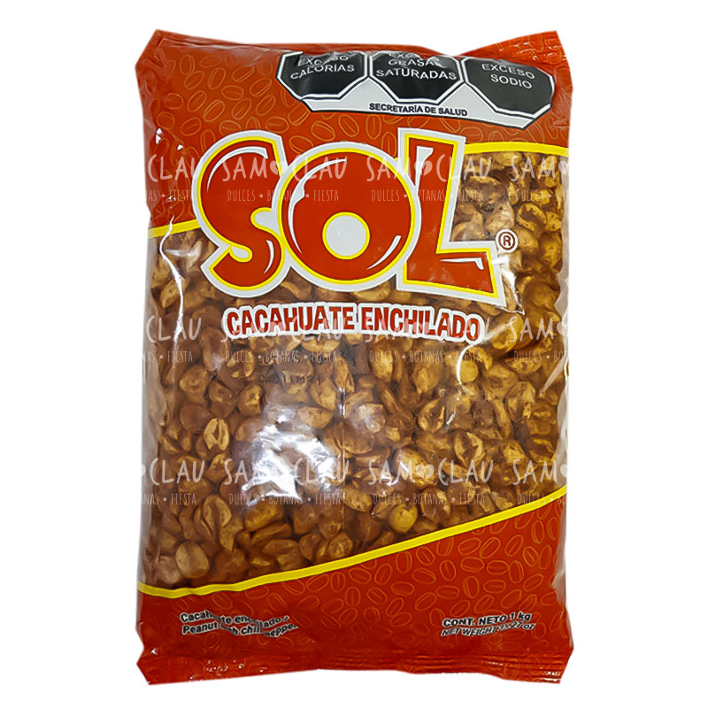 CACAHUATE SOL ENCHILADO 1KG 1CJ/28BLS