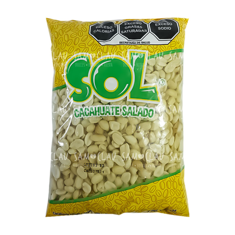 CACAHUATE SOL SALADO 1KG 1CJ/28BLS