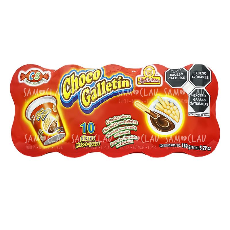 CHOCO GALLETIN 10PZ DELICIAS 1CJ/20DISP