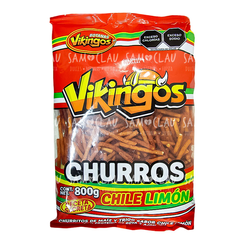 CHURRITO VIKINGOS ENCHILADO 800G 1C/6BLS