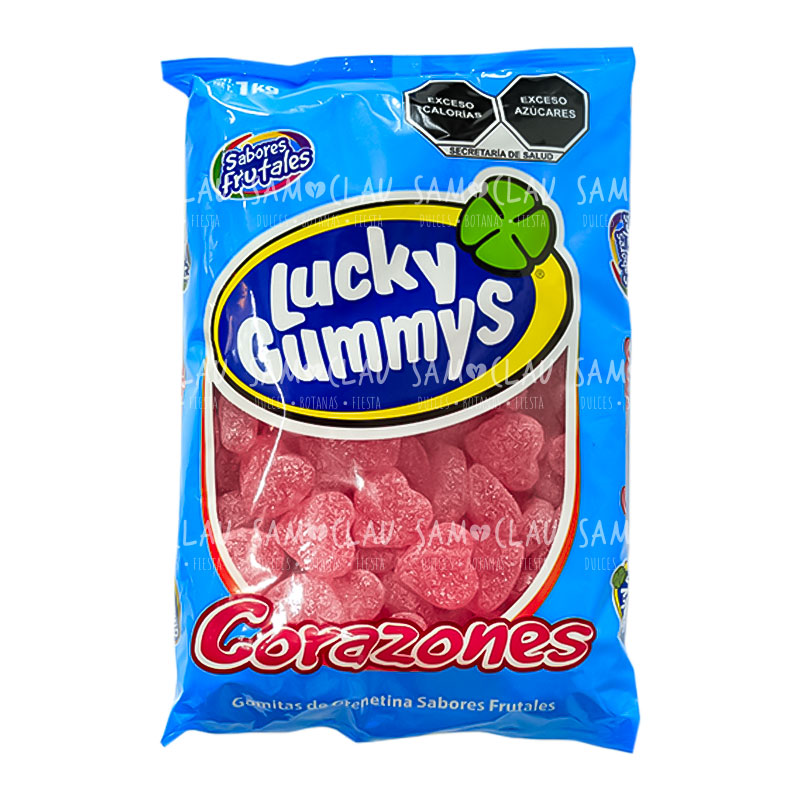 LUCKY GUMMYS CORAZONES 1KG 1C/8BLS