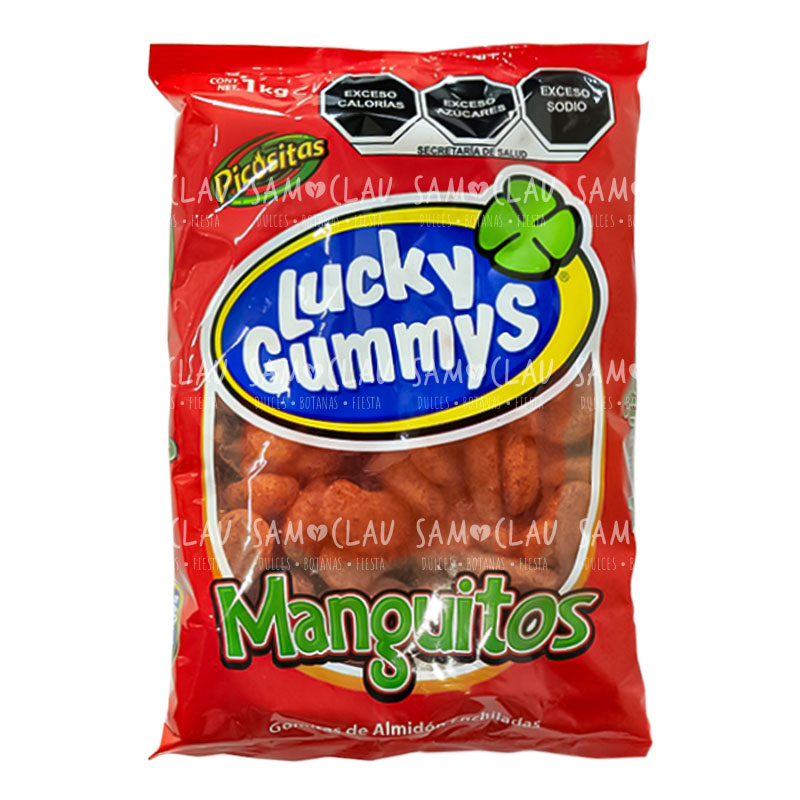 LUCKY GUMMYS MANGUITOS 1KG 1C/8BLS