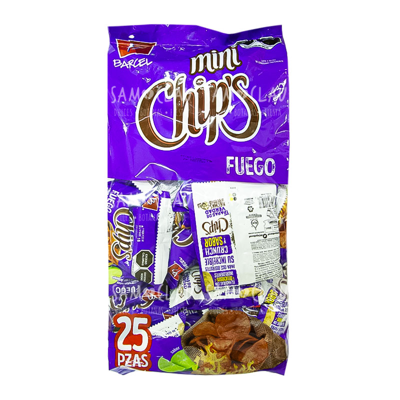 MINI CHIPS FUEGO 25PZ 1C/6BLS