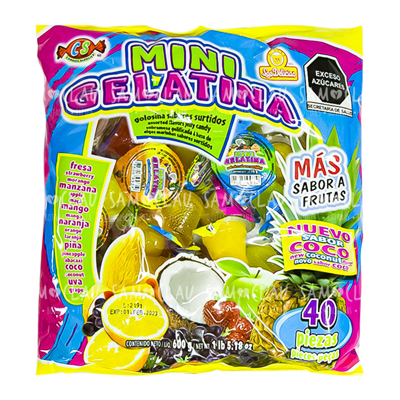 MINI GELATINA DELICIAS 40PZ 1CJ/20BLS