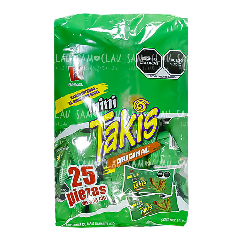 MINI TAKIS VERDE 25S 1CJ/3BLS
