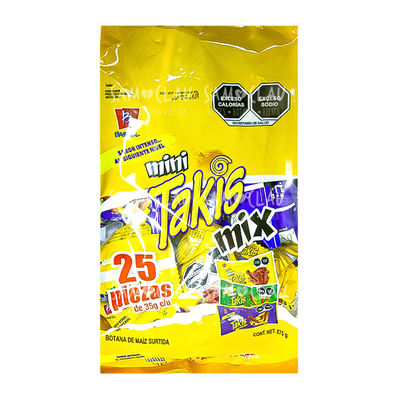 MINI TAKIS MIX 25PZ 1C/3BLS