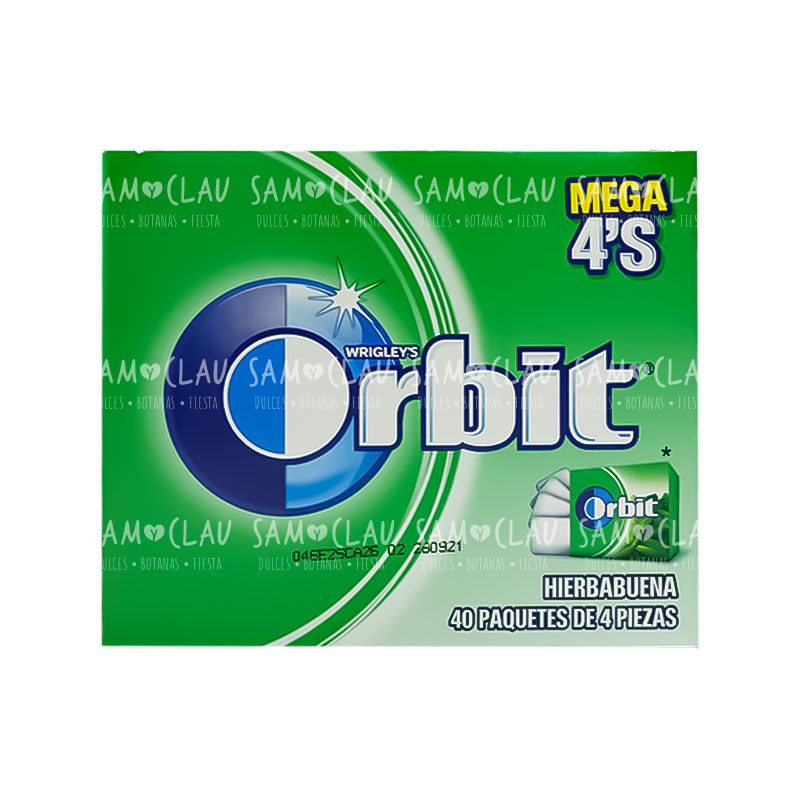 ORBIT 4P HIERBABUENA 40PZ 1CJ/24DISP