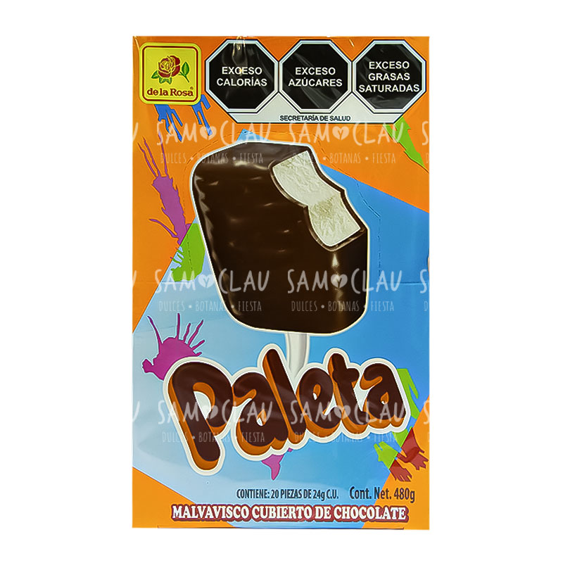 PALETA CHOCOLATE LA ROSA 20PZ 1C/12DISP