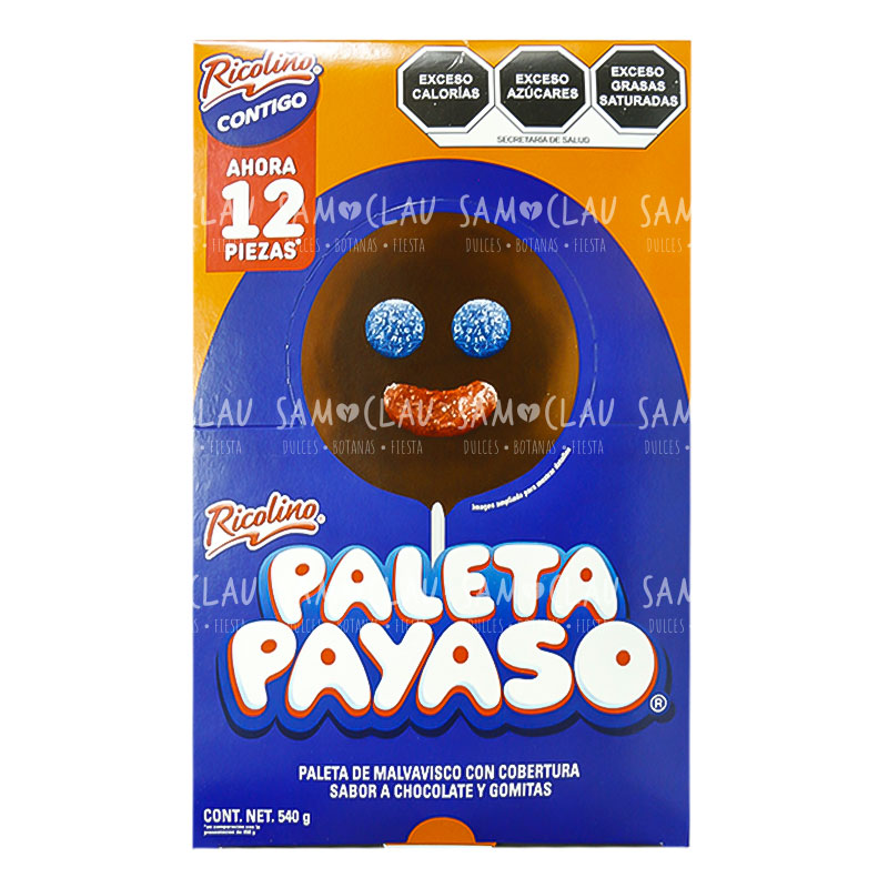 PALETA PAYASO 10PZ 1C/12DISP