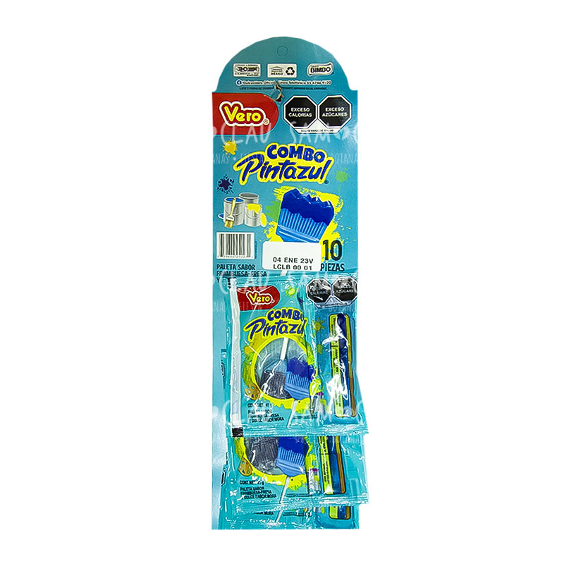 COMBO PINTA AZUL TIRA VERO 10PZ 1CJ/18TRS