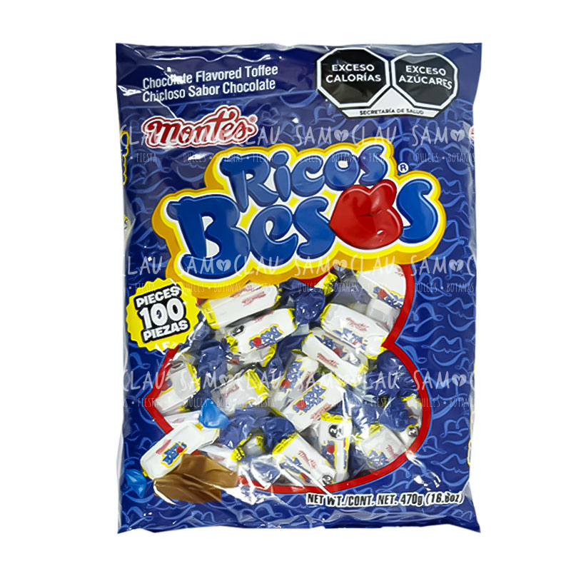 RICOS BESOS MONTES 100PZ 1C/20BLS