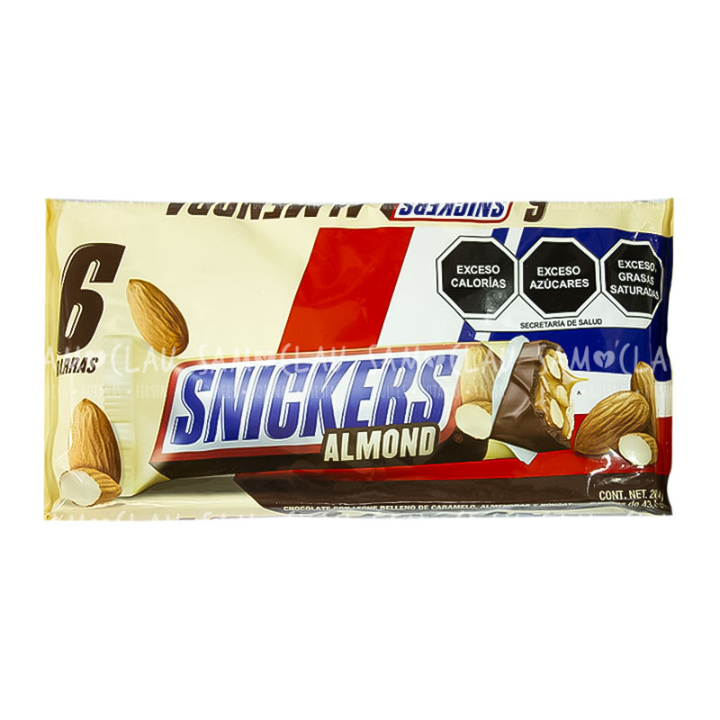 SNICKERS ALMENDRA 6PZ 1CJ/12DISP