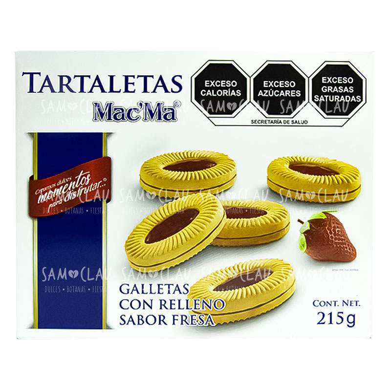 TARTALETAS 215G MACMA 1CJ/12DISP