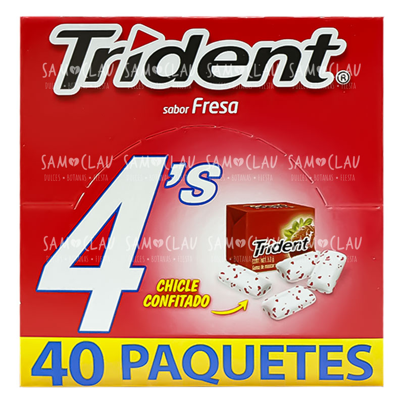 TRIDENT 4P FRESA 40PZ 1CJ/40DISP