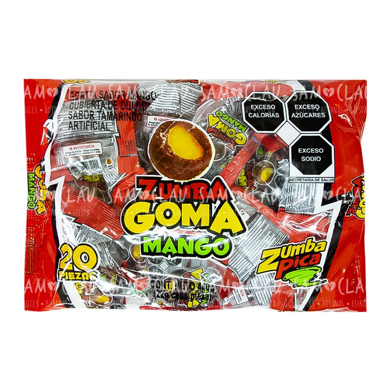 ZUMBA GOMA MANGO 20PZ 1CJ/20BLS