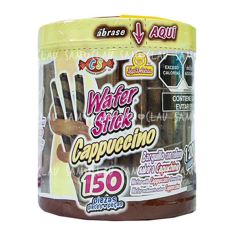 WAFER STICK CAPUCHINO 150S 1CJ/6VIT