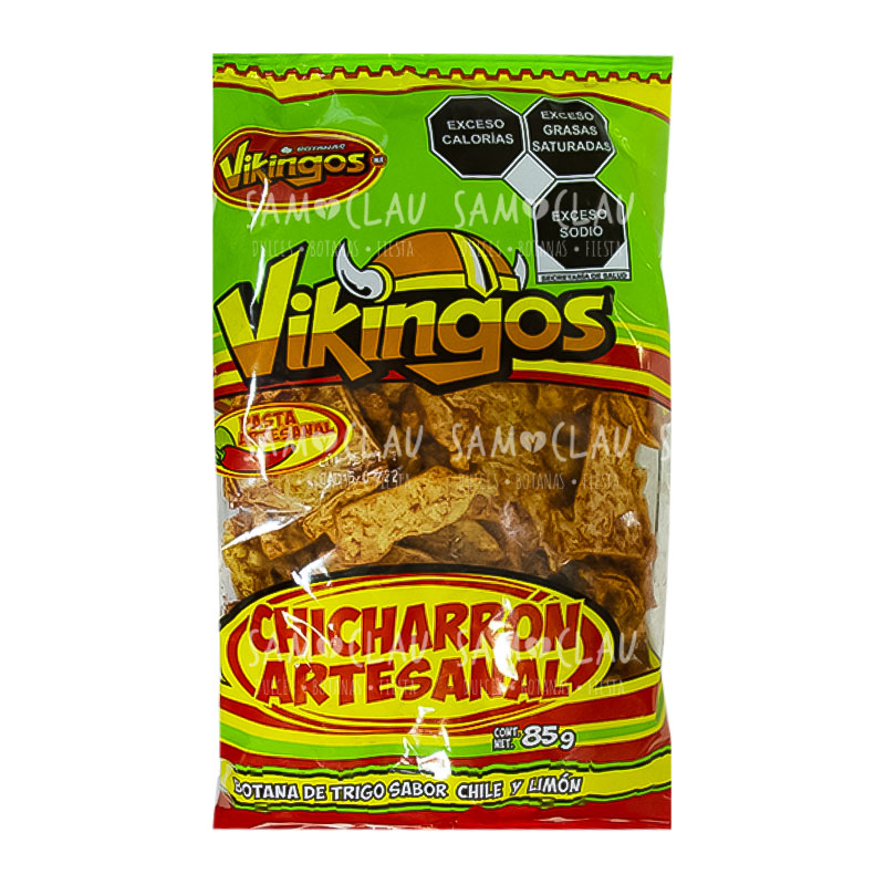 CHICHARRON ARTESANAL ENCHILADO VIKINGOS 85G 1C/36BLS