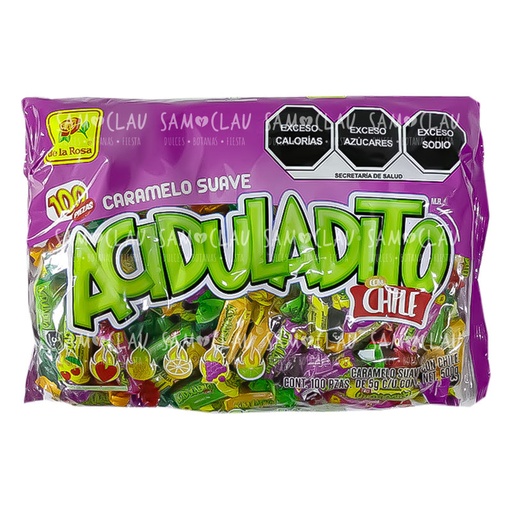 [A00009] ACIDULADITO LA ROSA 100PZ 1CJ/20BLS