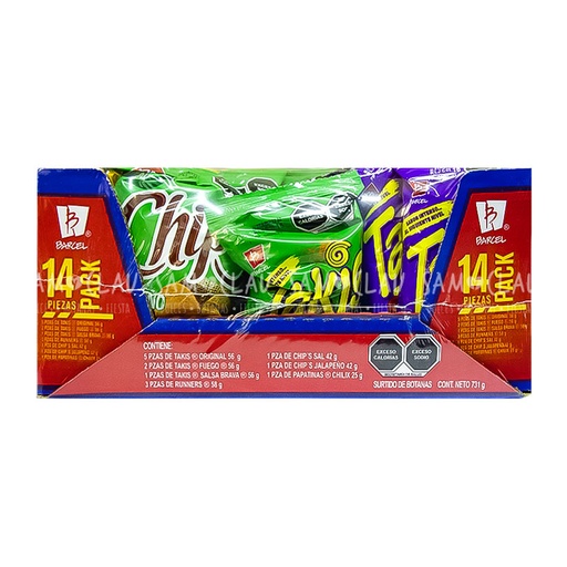 [A00091] BARCEL PACK 14PZ 1C/7DISP