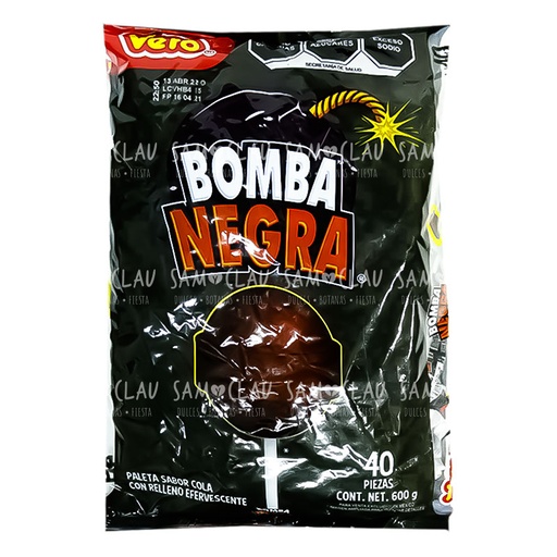 [A00166] BOMBA NEGRA VERO 40PZ 1C/24BLS
