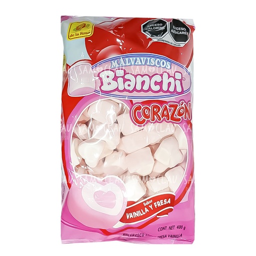 [A00172] BOMBON BIANCHI CORAZON 400G LA ROSA 1CJ/15BLS