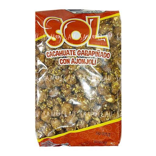 [A00260] CACAHUATE GARAPIÑADO CON AJONJOLI SOL 1K 1CJ/30BLS