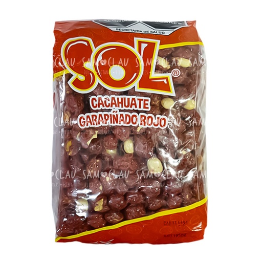 [A00262] CACAHUATE GARAPIÑADO ROJO SOL 1K 1C/30BLS