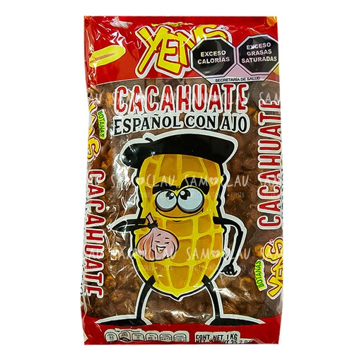 [A00278] CACAHUATE YENS ESPAÑOL AJO 1K 1C/20BLS