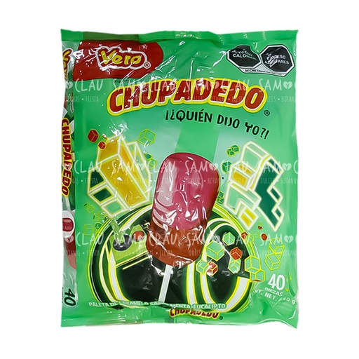 [A00437] CHUPADEDO ROJO 30PZ 1C/24BLS