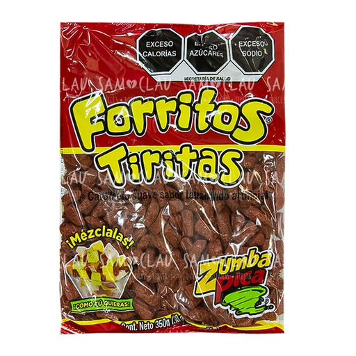 [A00622] FORRITOS TIRITAS 350G ZUMBA 1CJ/24BLS