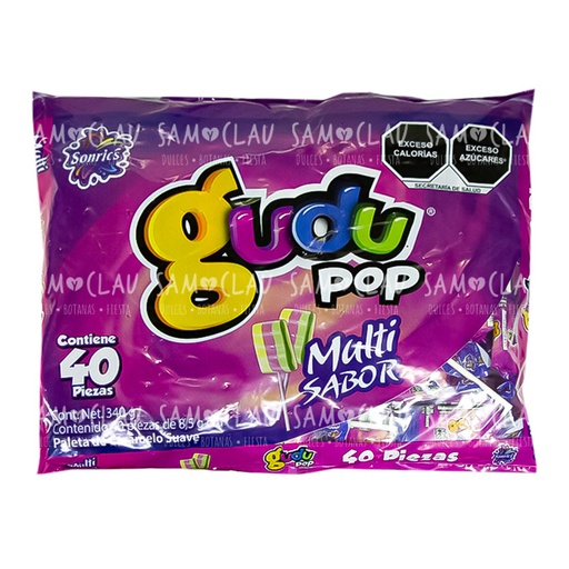 [A00800] GUDUPOP  MULTISABOR 40PZ 1C/18BLS