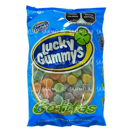 [A00986] LUCKY GUMMYS GOTITAS 1KG 1C/8BLS