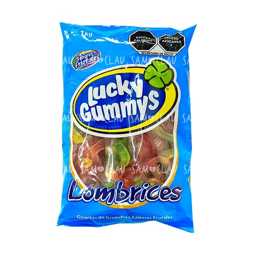 [A00987] LUCKY GUMMYS LOMBRICES 1KG 1C/8BLS