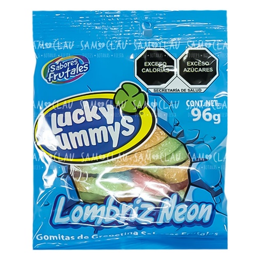 [A00989] LUCKY GUMMYS LOMBRIZ NEON 96G 1CJ/12BLS