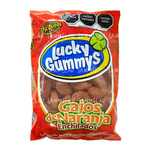 [A00992] LUCKY GUMMYS NARANJA ENCHILADA 1KG 1C/8BLS