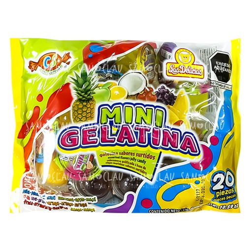 [A01146] MINI GELATINA 20PZ DELICIAS 1CJ/40BLS
