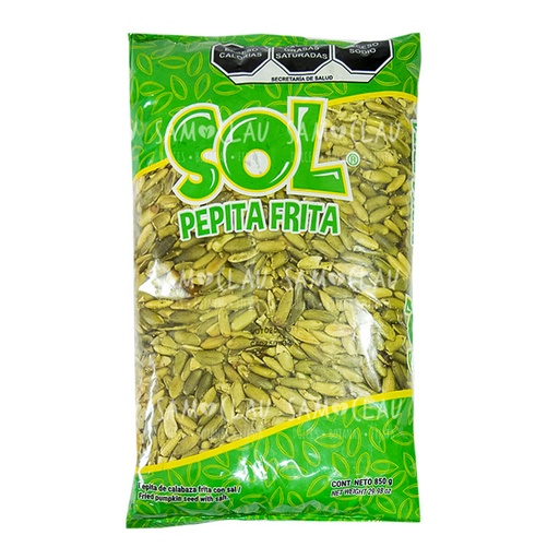 [A01386] PEPITA PELADA FRITA 800G SOL 1C/20BLS