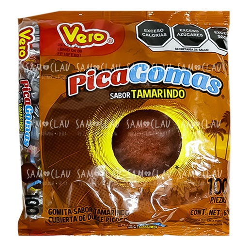 [A01409] PICA GOMAS TAMARINDO 100PZ 1CJ/24BLS