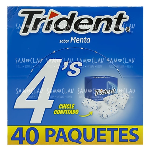 [A01757] TRIDENT 4P MENTA 40PZ 1C/40DISP
