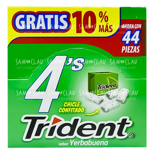 [A01776] TRIDENT 4P YERBABUENA 40PZ 1C/40DISP
