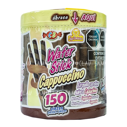 [A01956] WAFER STICK CAPUCHINO 150S 1CJ/6VIT