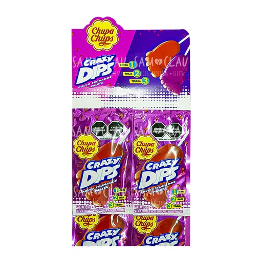 [A02086] CRAZY DIPS FRESA 10PZ 1CJ/18TRS