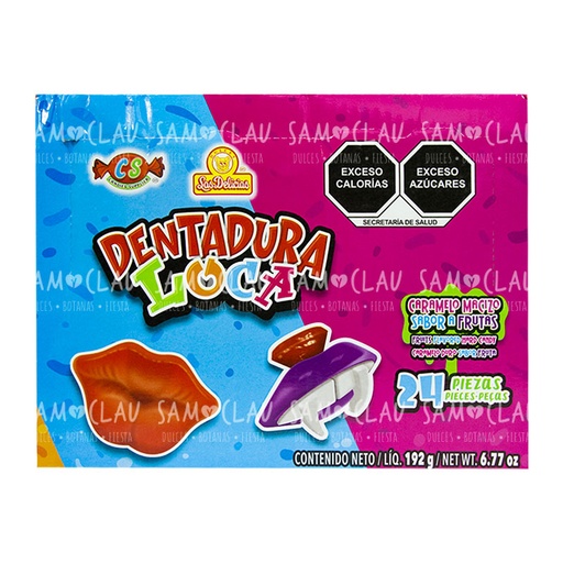 [A02139] DENTADURA LOCA DELICIAS 24PZ 1C/12DISP