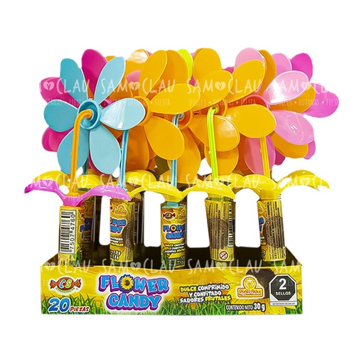 [A02374] FLOWER CANDY 20PZ DELICIAS 1C/18DISP