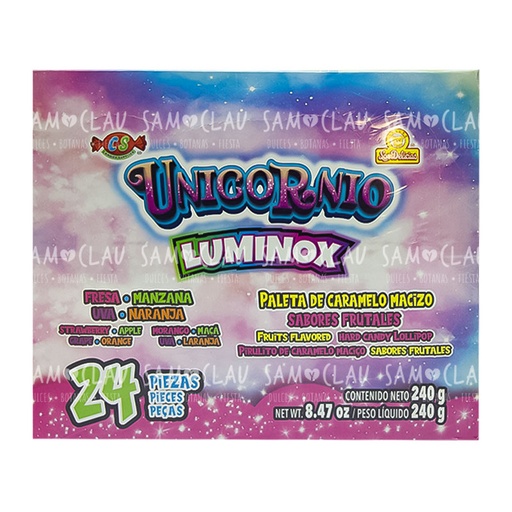 [A02437] UNICORNIO LUMINOX 24PZ 1C/12DISP